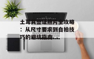 土耳其签证照片全攻略：从尺寸要求到自拍技巧的避坑指南