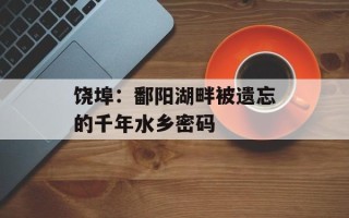 饶埠：鄱阳湖畔被遗忘的千年水乡密码