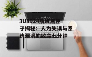 3U8924航班黑匣子揭秘：人为失误与系统漏洞的致命七分钟