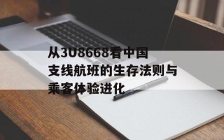 从3U8668看中国支线航班的生存法则与乘客体验进化