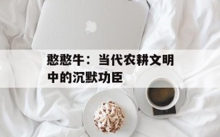 憨憨牛：当代农耕文明中的沉默功臣