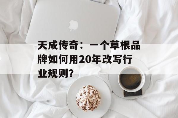 天成传奇:一个草根品牌如何用20年改写行业规则?-第1张图片- 天成传奇:一个草根品牌如何用20年改写行业规则?-第1张图片-