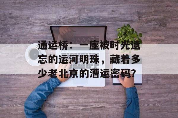 通运桥：一座被时光遗忘的运河明珠，藏着多少老北京的漕运密码？-第1张图片-